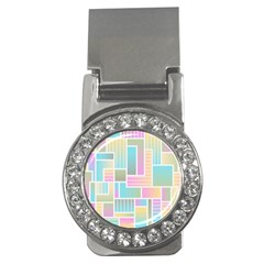 Color Blocks Abstract Background Money Clips (cz) 