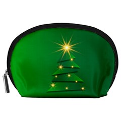 Christmas Tree Green Accessory Pouch (large)
