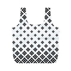 Concentric Plaid Full Print Recycle Bag (m)
