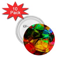 Color Abstract Polygon 1 75  Buttons (10 Pack) by HermanTelo