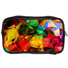 Color Abstract Polygon Toiletries Bag (two Sides) by HermanTelo