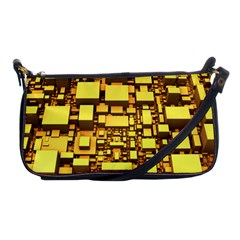 Cubes Grid Geometric 3d Square Shoulder Clutch Bag by HermanTelo