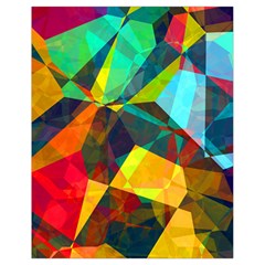 Color Abstract Polygon Background Drawstring Bag (small) by HermanTelo