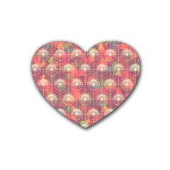 Colorful Background Abstract Heart Coaster (4 Pack)  by HermanTelo