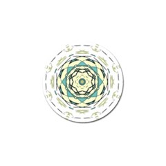 Circle Vector Background Abstract Golf Ball Marker (4 Pack) by HermanTelo