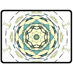 Circle Vector Background Abstract Double Sided Fleece Blanket (large)  by HermanTelo