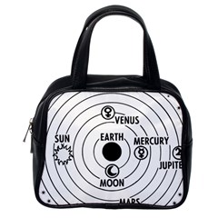 Earth Geocentric Jupiter Mars Classic Handbag (one Side) by HermanTelo