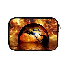 Earth Globe Water Fire Flame Apple Ipad Mini Zipper Cases