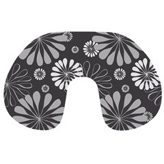 Floral Pattern Travel Neck Pillow by HermanTelo
