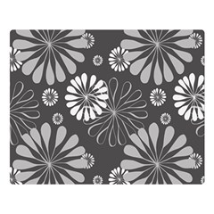 Floral Pattern Double Sided Flano Blanket (large) 