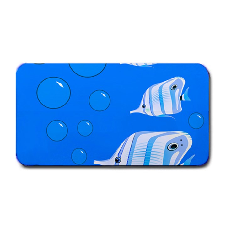 Fish School Bubbles Underwater Sea Medium Bar Mats