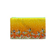 Fish Snow Coral Fairy Tale Cosmetic Bag (xs)