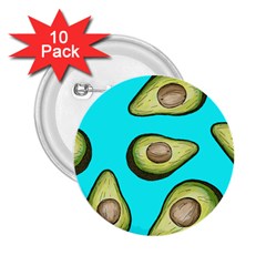 Fruite Avocado 2 25  Buttons (10 Pack)  by HermanTelo