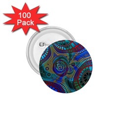 Fractal Abstract Line Wave 1 75  Buttons (100 Pack)  by HermanTelo