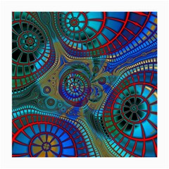 Fractal Abstract Line Wave Medium Glasses Cloth (2 Sides) by HermanTelo