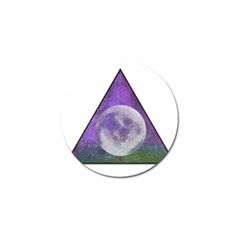 Form Triangle Moon Space Golf Ball Marker (4 Pack) by HermanTelo
