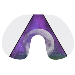 Form Triangle Moon Space Travel Neck Pillow