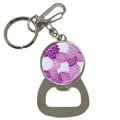 Floral Purple Bottle Opener Key Chain by HermanTelo