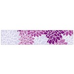 Floral Purple Small Flano Scarf Back