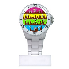 Illustration Abstract Graphic Rainbow Plastic Nurses Watch