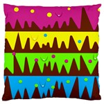 Illustration Abstract Graphic Rainbow Large Flano Cushion Case (One Side) Front