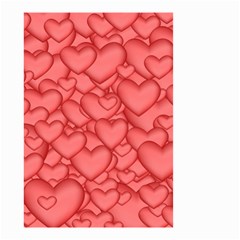 Hearts Love Valentine Small Garden Flag (two Sides) by HermanTelo