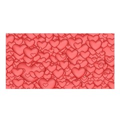 Hearts Love Valentine Satin Shawl