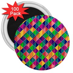 Geometric Triangle 3  Magnets (100 Pack) by HermanTelo
