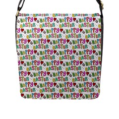 Holidays Happy Easter Flap Closure Messenger Bag (l) by HermanTelo