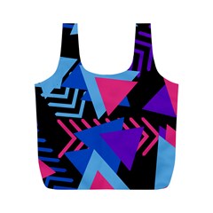 Memphis Pattern Geometric Abstract Full Print Recycle Bag (m)