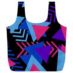 Memphis Pattern Geometric Abstract Full Print Recycle Bag (xl) by HermanTelo