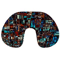 Mosaic Abstract Travel Neck Pillow