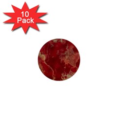 Marble Red Yellow Background 1  Mini Buttons (10 Pack)  by HermanTelo