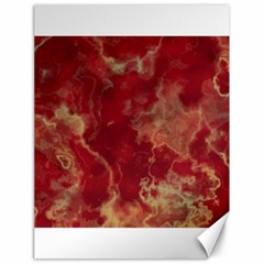 Marble Red Yellow Background Canvas 18  X 24  by HermanTelo