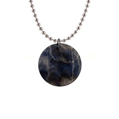 Marble Surface Texture Stone 1  Button Necklace by HermanTelo