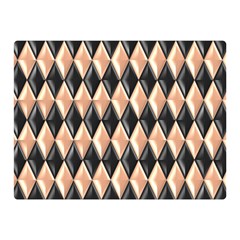 Metallic Diamond Design Black Double Sided Flano Blanket (mini) 