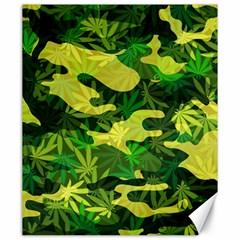 Marijuana Camouflage Cannabis Drug Canvas 20  X 24  by HermanTelo