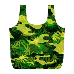Marijuana Camouflage Cannabis Drug Full Print Recycle Bag (l)