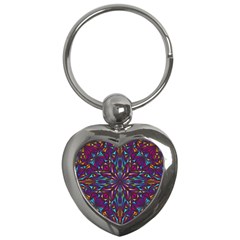 Kaleidoscope Triangle Curved Key Chain (heart) by HermanTelo