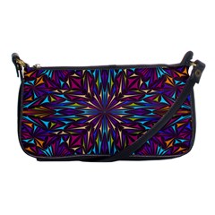 Kaleidoscope Triangle Curved Shoulder Clutch Bag by HermanTelo