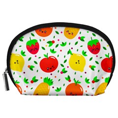 Pattern Fruits Orange Green Accessory Pouch (large)