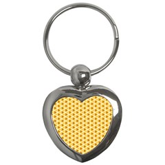 Pattern Halloween Pumpkin Color Key Chain (heart) by HermanTelo