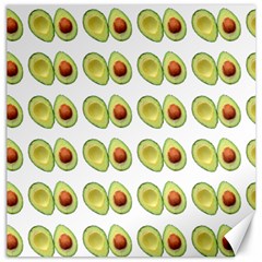 Pattern Avocado Green Fruit Canvas 12  X 12  by HermanTelo