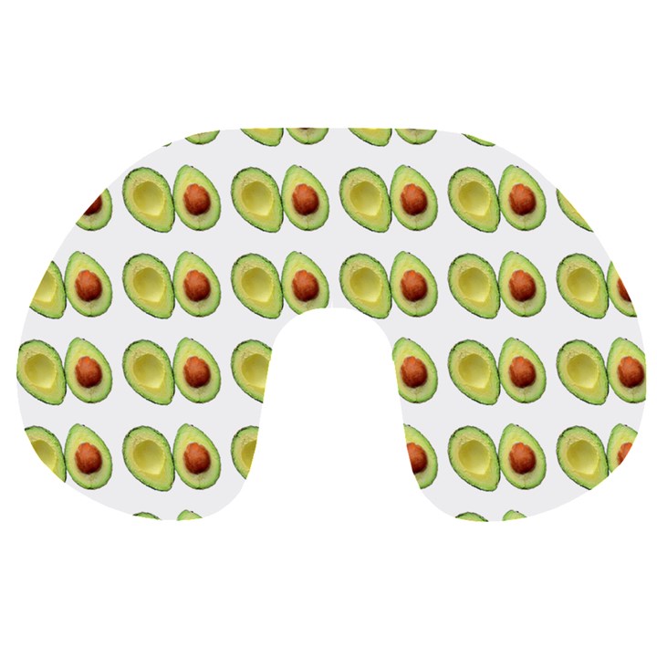 Pattern Avocado Green Fruit Travel Neck Pillow