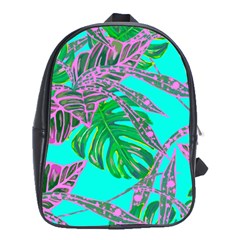 Painting Oil Leaves Nature Reason School Bag (xl) by HermanTelo