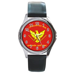 Flag of Army of Republic of Vietnam Round Metal Watch