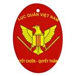 Flag of Army of Republic of Vietnam Ornament (Oval) Front