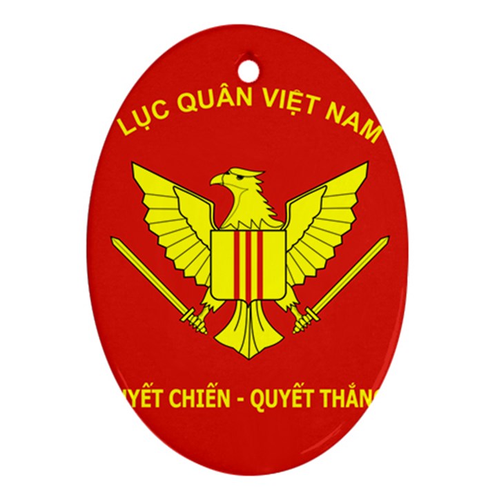 Flag of Army of Republic of Vietnam Ornament (Oval)