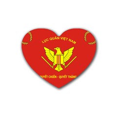 Flag of Army of Republic of Vietnam Heart Coaster (4 pack) 