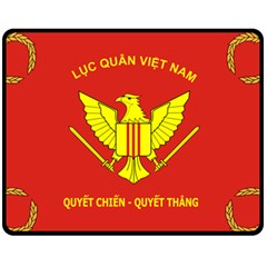 Flag of Army of Republic of Vietnam Fleece Blanket (Medium) 